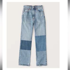 Abercrombie High Rise Straight Jeans